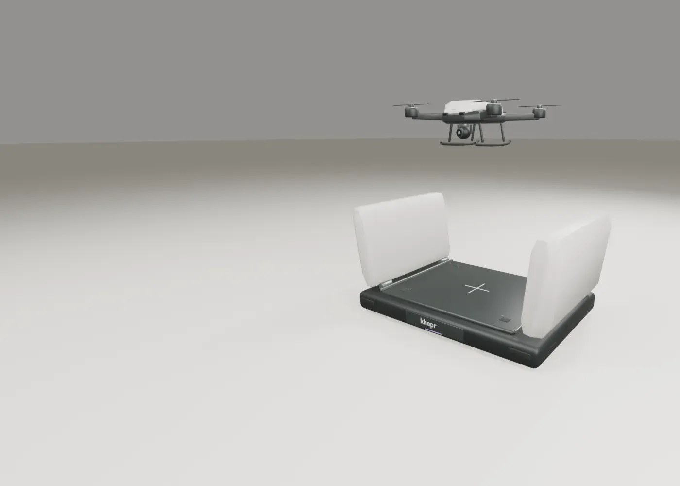 Authored docking motion. Alignment, recharge and control remain unqualified.